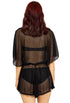 DEEP V-NECK BATWING SLEEVE ROMPER - NAC